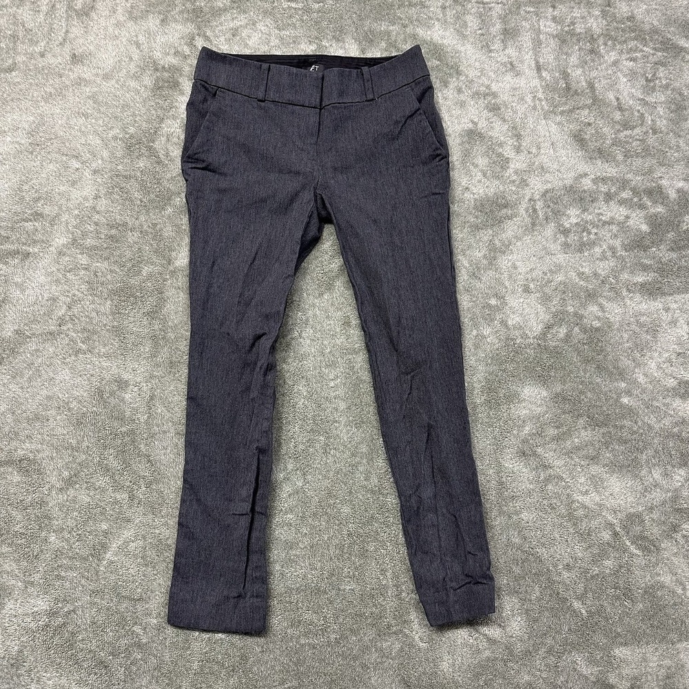 Ann‎ Taylor Loft Petites Womens Pants Size 00P Marissa Skinny Gray Dress Pants